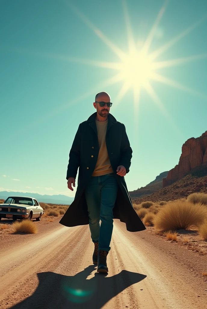 Personaggio di breaking bad che cammina