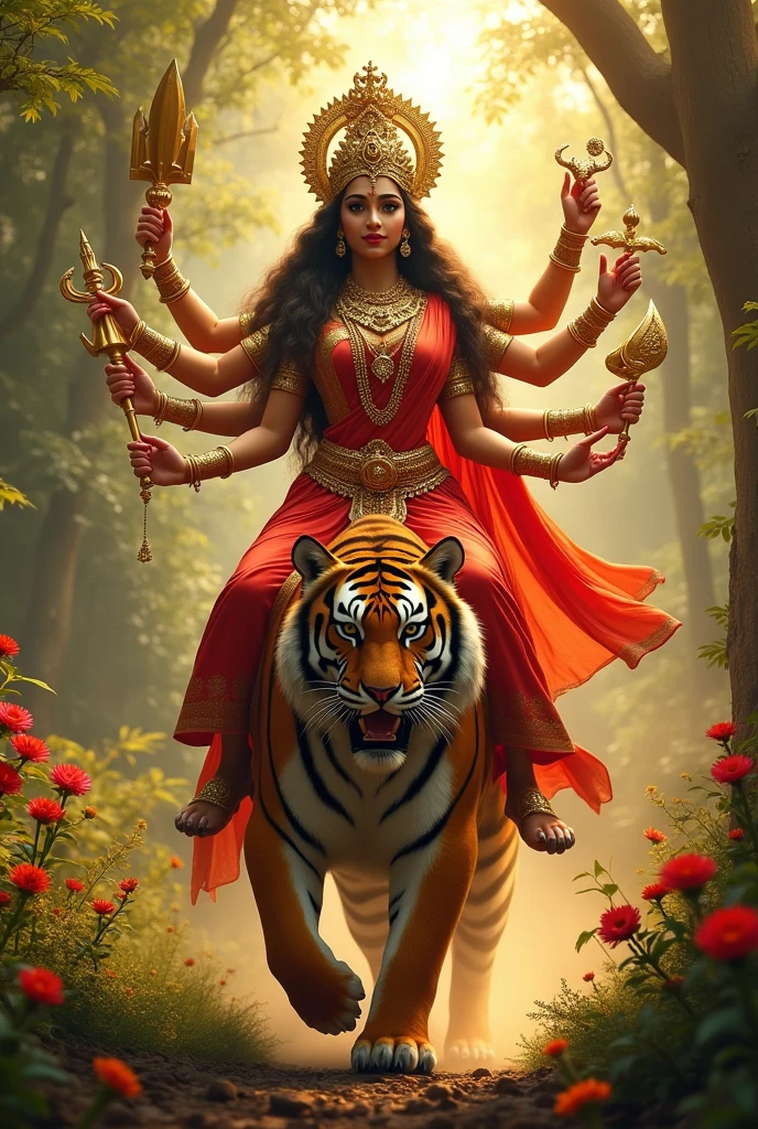 Maa Durga with tiger