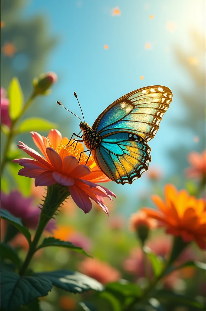 Caterpillar became a butterfly