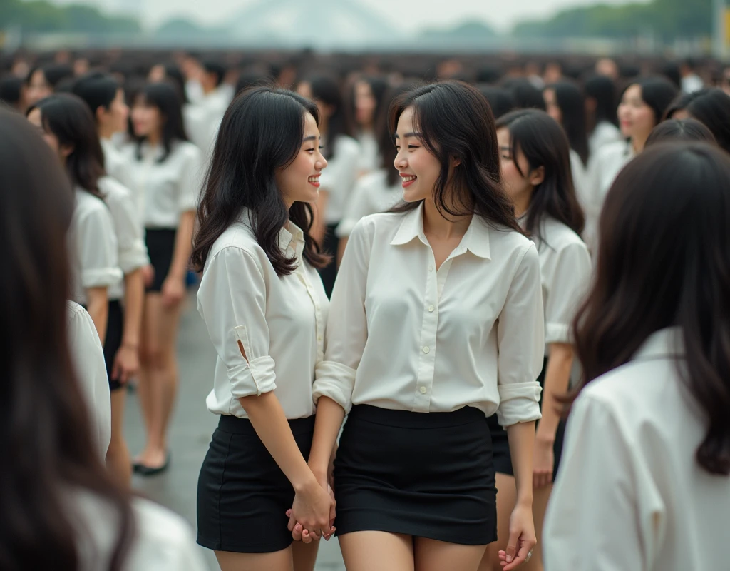 [Japanese Clone girls=Myself], [Perfect Clone girls Raw Photography Art], (16K, Highest quality, Ultra-high resolution, ((Unrealistic, Unprecedented sight, ((A World of Myself Proliferation)), Ultra-realistic))), (Japanese, woman, 26-year-old), (((((Small face, (((((Thick black hair, Semi-long hair)))))))))), ((Very beautiful detailed girls, Accurate body structure, Very detailed body)), (((Big Breasts, Large, swelling breasts))), (((White shirt, Big Breasts強調, I can see the cleavage, Black Mini Skirt))), ((Dark Eyes, Mature face, Cute Smile, A gentle gaze)), (((((Happy laughter))))), (((((Very detailed, 1girl→1,000,000,000,000,000,000,000,000,000,000,000,000,000cloning girls))))), (((((A very detailed and precise description of the doppelganger, Perfectly the same girl, The exact same smile, Perfect same hair, Perfect same clothes, Exactly the same height, 完璧な同じLarge, swelling breasts))))), (((((Myself only))))), (((Perfect description, Filling the Earth 1,000,000,000,000,000,000,000,000,000,000,000,000,000cloning girls→1,000,000,000,000,000,000,000,000,000,000,000,000,000^100,000,000cloning girlsのMyself, 異次元のSuper dense, Super denseの中心に広くフォーカス, I&#39;m happy to be surrounded by countless versions of myself, I want to drown in love with countless versions of myself., I want to be drowned in love with countless versions of myself around me., Holding hands, hug, hug, kiss, Touching breasts))), (((Very detailed, Extremely crowded, Super dense, Super crowded))), ((Bright and soft light)), ((((((((Very detailed and clear hyper-perspective drawing)))))))), (((Subject depth zero))), A bird's-eye view, Everyone is sexy