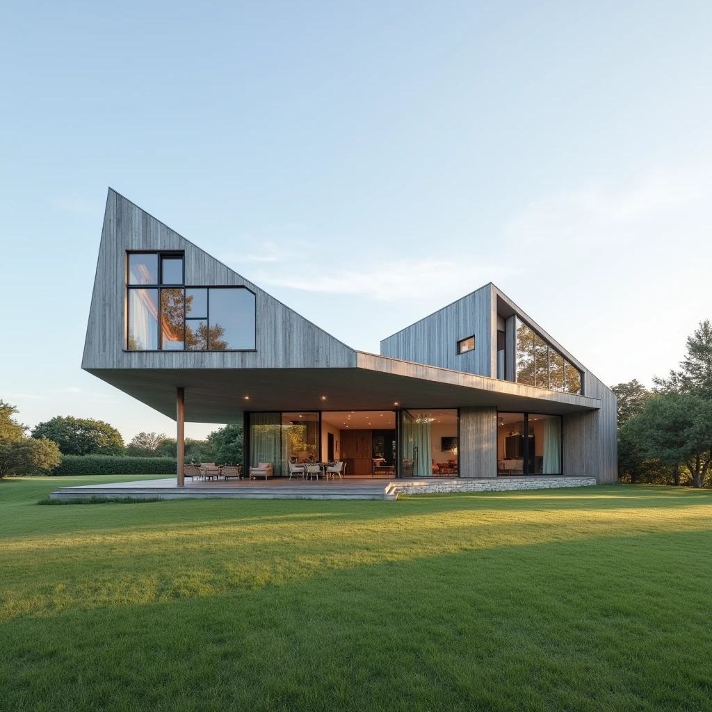 Exterior of an airplane house