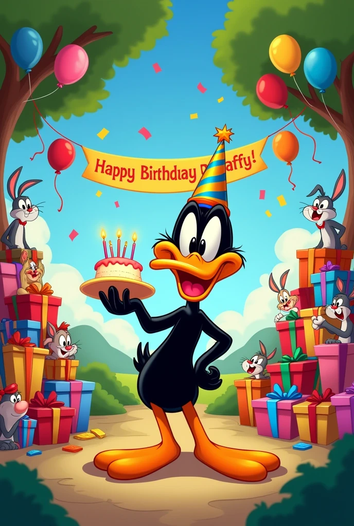 Daffy Duck's birthday boy