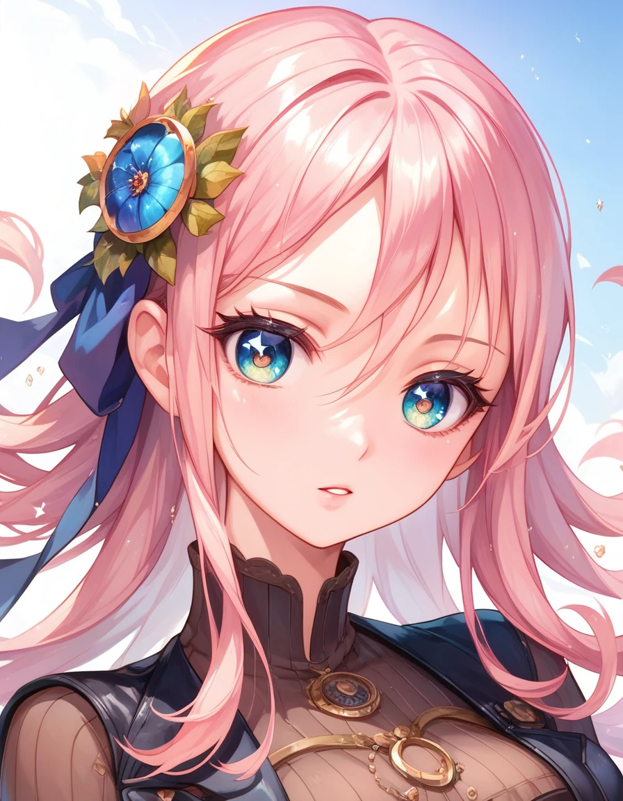 masterpiece, best quality, extremely detailed, (Thief girl),blown hair, Clothes worn by thieves,(very beautiful eyes, sparkling manga-like eyes),