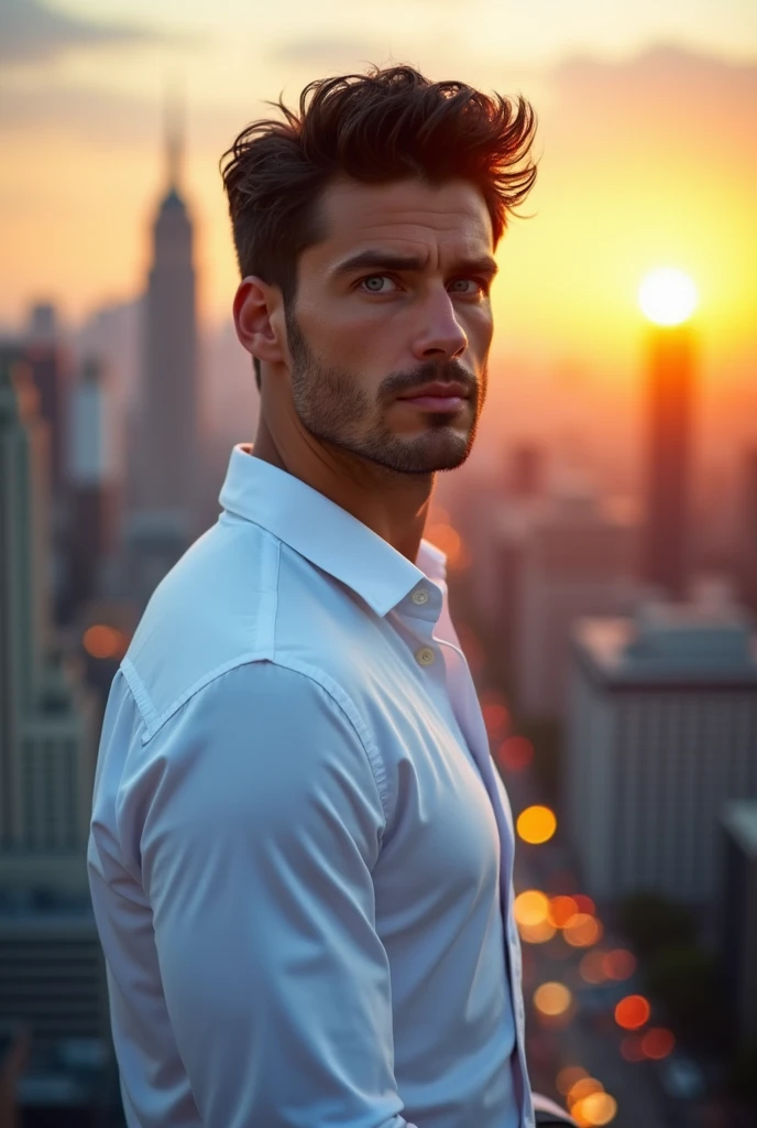 Blue eyed man