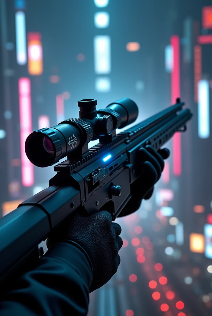 laser sniper, black colored design