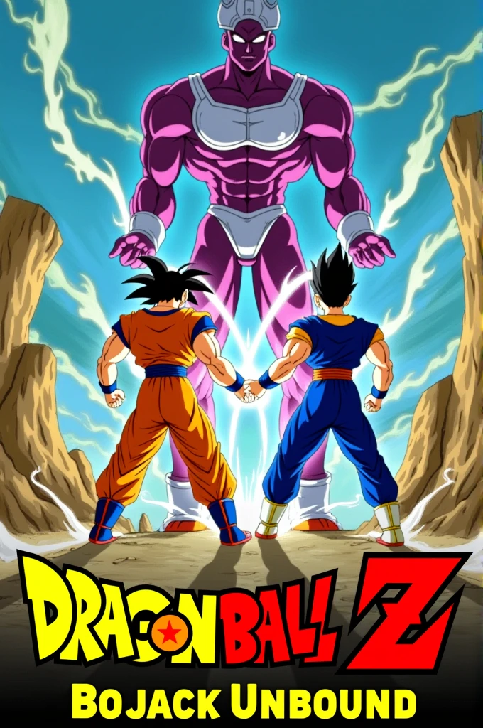 Make a poster on movie DRAGON BALL Z - BOJACK UNBOUND (1993) and write the name of the movie in poster