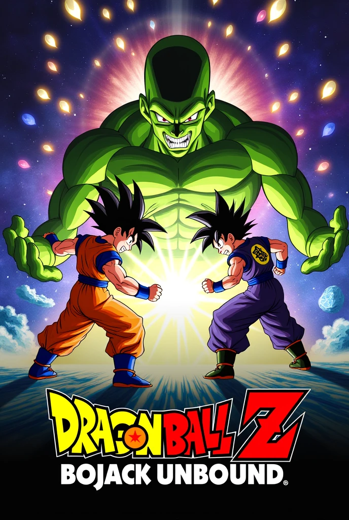 Make a poster on movie DRAGON BALL Z - BOJACK UNBOUND (1993) and write the name of the movie in poster