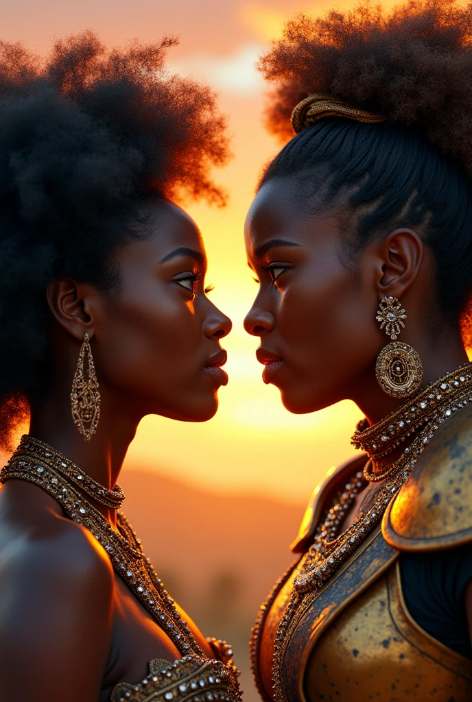 a detailed portrait of an afro-haitian woman, in awe of her haitian heroine tante toya wearing her combat armor, in a colorful, luminous frame, captivating for all little girls, highly detailed, photorealistic, cinematic lighting, vibrant colors, masterpiece