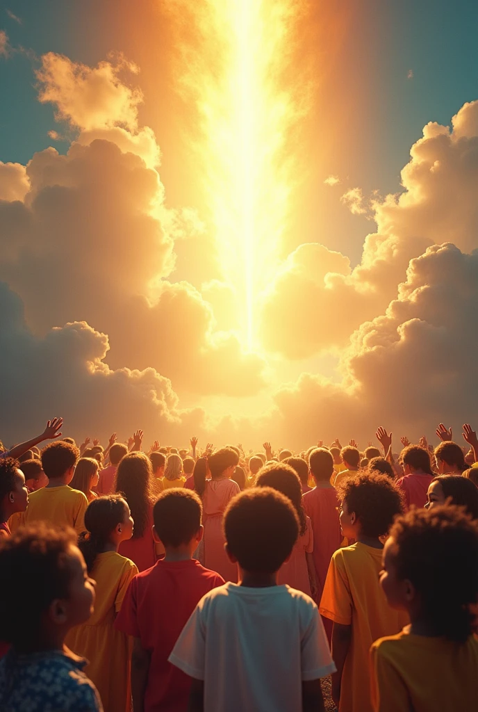 The Holy Spirit Descending Upon His Children, as in pentecost