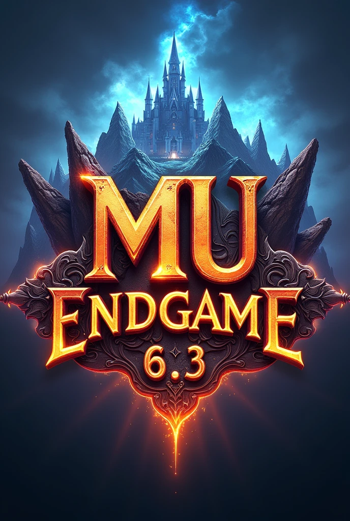 create a logo with strong colors with the name MU ENDGAME 6.3 is a series of 3D action-adventure and MMORPG video games., set in a medieval atmosphere. The game was first officially released in 2001 in South Korea.. The game was developed and published by the Korean company ENDGAME. The international Portuguese version of the game was released on October 6, 2003.. In 2006 the exploration rights were commercialized and transferred to K2 Network, being valid for three years, in a two million dollar deal with the possibility of renewal. After several scandals involving the company's mismanagement and disregard for players, the contract was not renewed at the end of its term. Since then, the game is once again managed by Webzen.
The game has already undergone several expansions with the addition of new areas and classes.. Currently the Global server is on Season 6 - Part 3 version, the Brazilian server is almost always in a version...