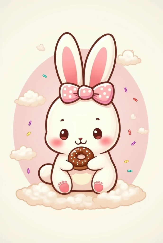 I want a logo for my brand, I want a bunny inspired by Sanrio&#39;s &quot;usahana&quot;, my brand is bakery, especially in sweets, Por favor, more like USAHANA from sanrio