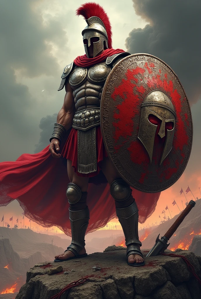 Spartens logo with war and blood