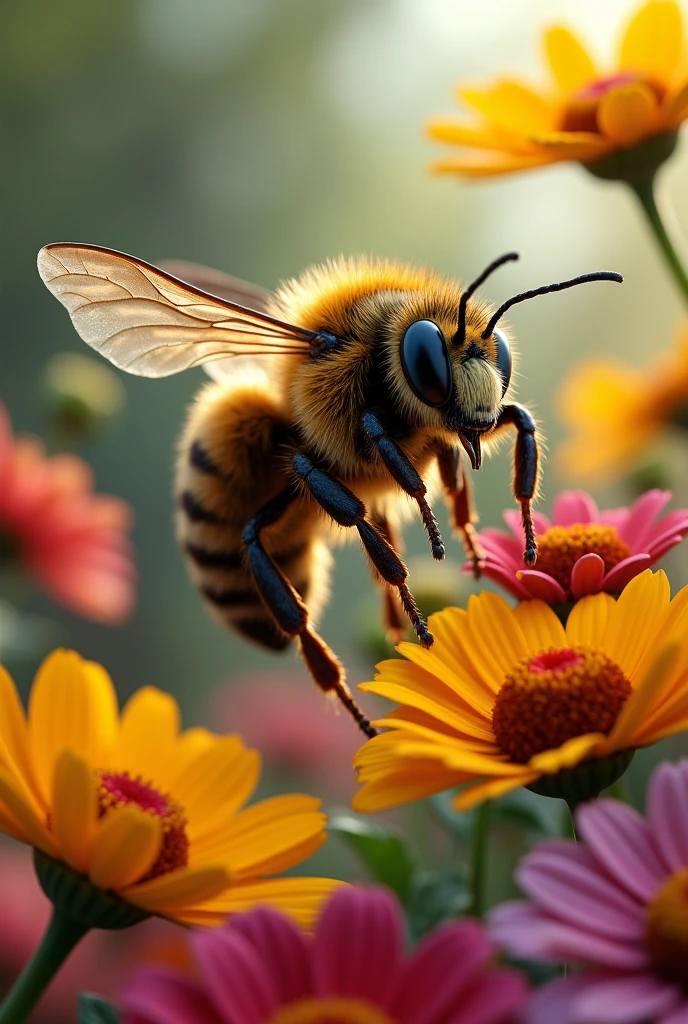 Drawing angry bee right side more realistic