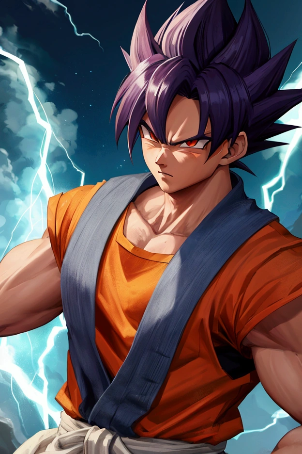 Create a character that looks like a saiyan