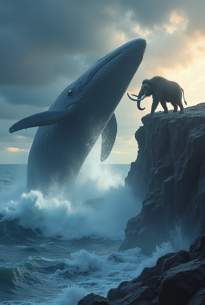 The whale Killed the mammoth