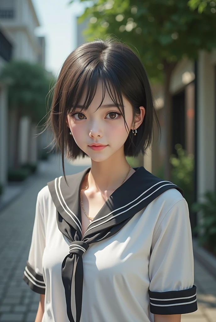 Realistic glowing skin, ,Always look at the camera, ,(sweating:1.2),Black Hair,short hair,Tie your hair short,Silky translucent white skin,best Realistic depiction,(Very detailed美しい顔), Great face and eyes, (Highest quality:1.4), (Very detailedな), (Very detailed CG 統合 8k 壁紙), Very detailed, High resolution raw color photos, Professional photography, Realistic portrait,
 (Detailed RAW photos of the girl&#39;s whole body), Canon EOS R5 250mm, Sharp focus, Cinema Lighting,  (No makeup:1.2), Fine skin, Delicate collarbone,(Ultra-high resolution:1.6), (Realistic:1.6), 