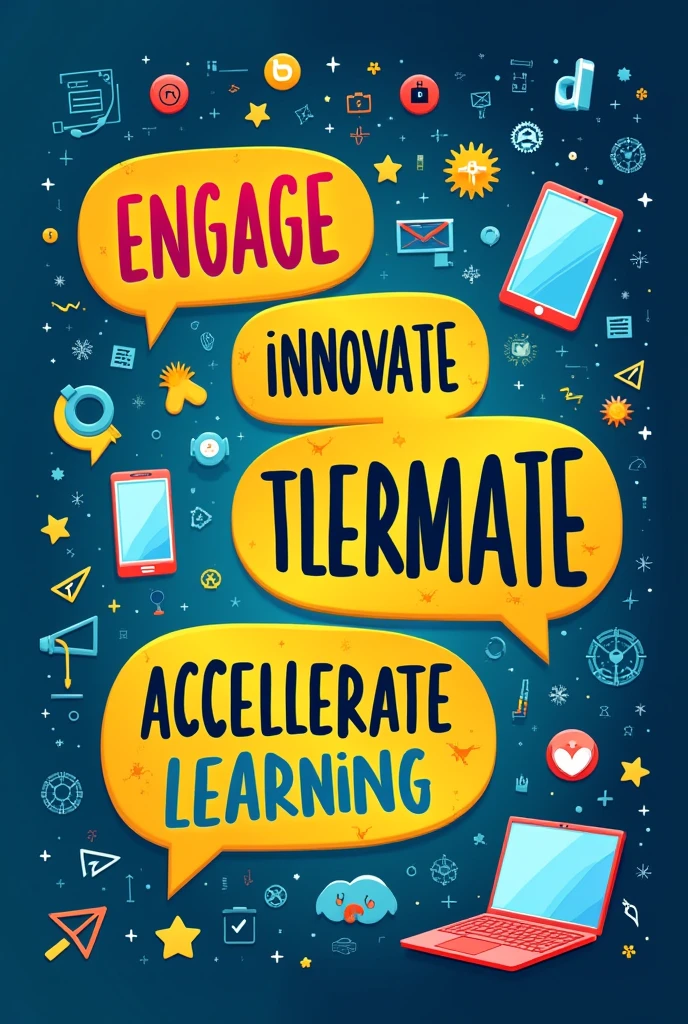 create a creative poster about the "newest technology" in requirements for the subject media and information literacy. the poster should be contain phrases in relation to the topic. the important words should be italisized, bold, enlarged, darkened or lightened, or in heavier weight. it can also be in a creative yet understandable font to attract attention. there must be a unity in the entire poster, how there is harmony in colors and in figures or shapes in the presented ideas. it should be in balance. use contrast, for example is light font on dark background, large font with small font. there should be visual flow