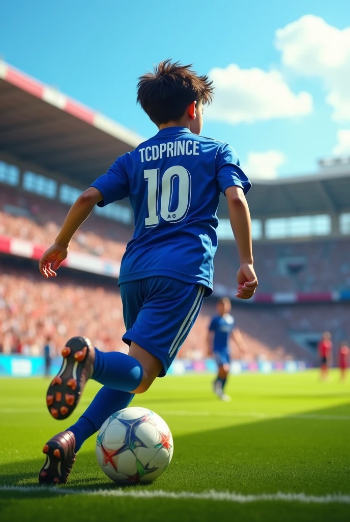 Created a player footballer bib 16 text called MGR235
