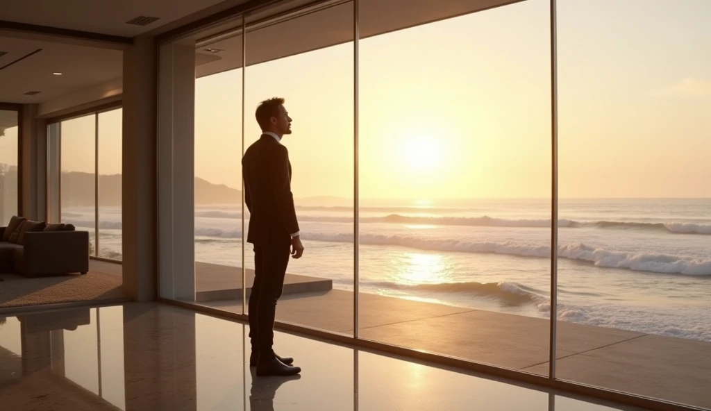 Scene 2: Morning Reflection
Tony Stark stands by the window in his modern Malibu mansion, looking out at the ocean. He contemplates his past decisions as Iron Man.