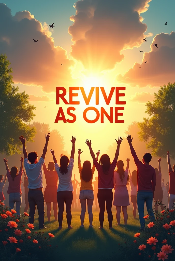 Create a Facebook Cover Photo for a Christian Youth For the Nation Organization
That indicates a quote "REVIVE AS ONE"