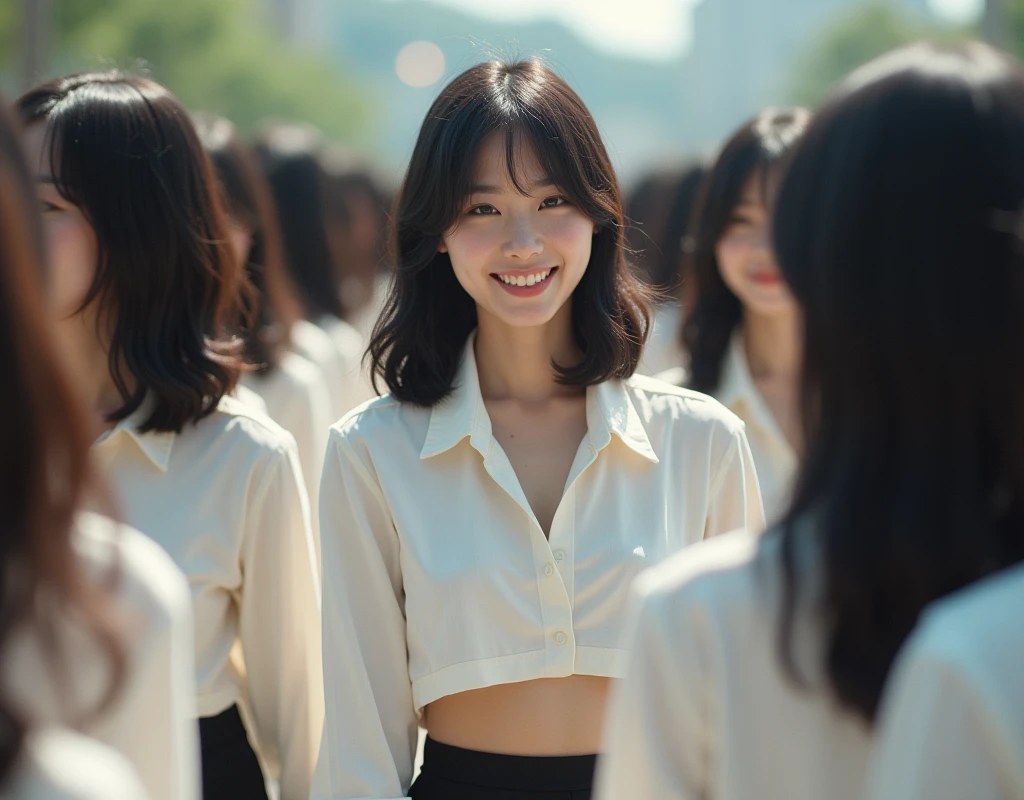 [Japanese Clone girls=Myself], [Perfect Clone girls Raw Photography Art], (16K, Highest quality, Ultra-high resolution, ((Unrealistic, Unprecedented sight, ((A World of Myself Proliferation)), Ultra-realistic))), (Japanese, woman, 24-year-old, Erika Ikuta), (((((Small face, (((((Thick black hair, Semi-long hair)))))))))), ((Very beautiful detailed girls, Accurate body structure, とても詳細で完璧なSuper big breastsボディ)), (((Super big breasts, Emphasise the fullness of your breasts))), (((White shirt, Super big breasts強調, I can see the cleavage, Black Mini Skirt))), ((Dark Eyes, Mature face, Cute Smile, A gentle gaze)), (((((Happy laughter))))), (((((Very detailed, 1girl→1,000,000,000,000,000,000,000,000,000,000,000,000,000cloning girls))))), (((((A very detailed and precise description of the doppelganger, Perfectly the same girl, The exact same smile, Perfect matching hairstyle, Perfect same clothes, Exactly the same height, 完璧な同じSuper big breasts))))), (((((Myself only))))), (((Perfect description, Filling the Earth 1,000,000,000,000,000,000,000,000,000,000,000,000,000cloning girls→1,000,000,000,000,000,000,000,000,000,000,000,000,000^100,000,000cloning girlsのMyself, 異次元のSuper dense, Super denseの中心に広くフォーカス, I&#39;m happy to be surrounded by countless versions of myself, I want to drown in love with countless versions of myself., I want to be drowned in love with countless versions of myself around me., Holding hands, hug, hug, kiss, Touching breasts))), (((Very detailed, Extremely crowded, Super dense, Super crowded))), ((Bright and soft light)), ((((((((Very detailed, Extremely clear hyper perspective)))))))), (((Subject depth zero))), A bird's-eye view, Everyone is sexy, Anywhere Angle