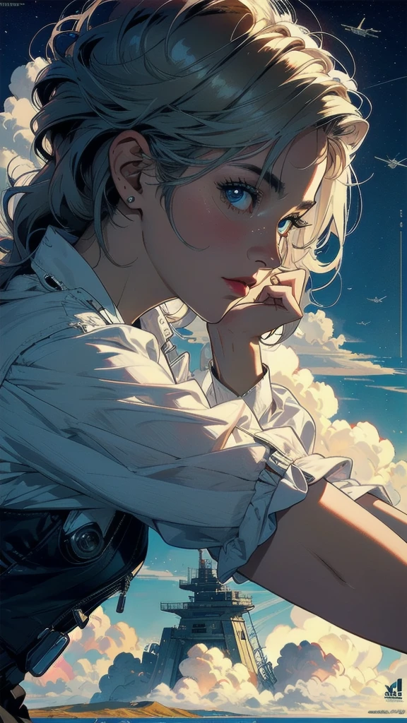 (((masterpiece, highest quality))),(((solo:1.2))),(((1girl:1.2))),32k wallpaper, very detailed, poster, vintage science fiction,(((((geometric cinematic movie poster))))),((((mid century modern)))),(((((portfolio))))),(((((Close-up))))),(((((bust up))))),((((more various angle)))),(((highlight))),((((heterochromia)))),(((complete. detailed face))),(((Extremely talented))),(((most complecated machine))),(((Overall colorfully))),((((((Absolutely cloud rbackground)))))),(((Cumulonimbus that wrap around you)))