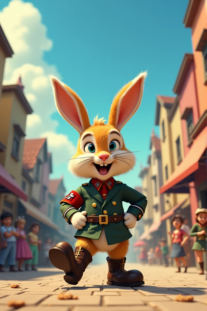 Nazi bunny Disney style animated