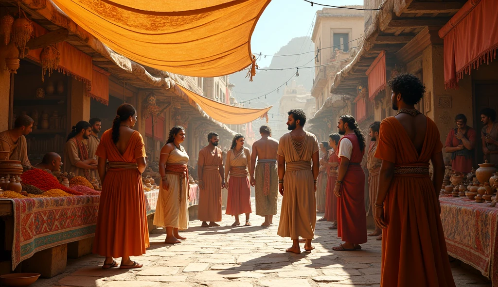 Gods of various ethnicities, covered by a shadow