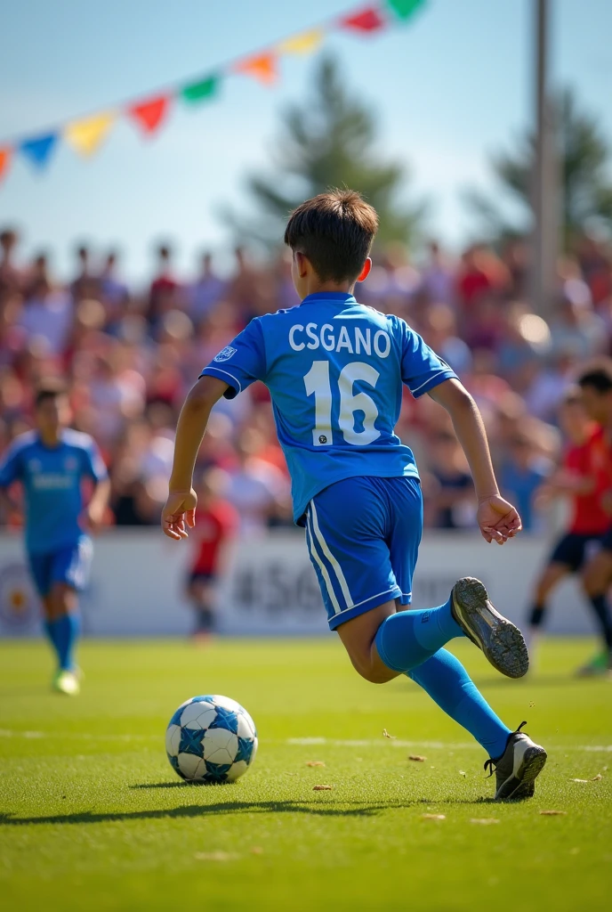 Created a player age  bib 14 footballer text called CCSGANO