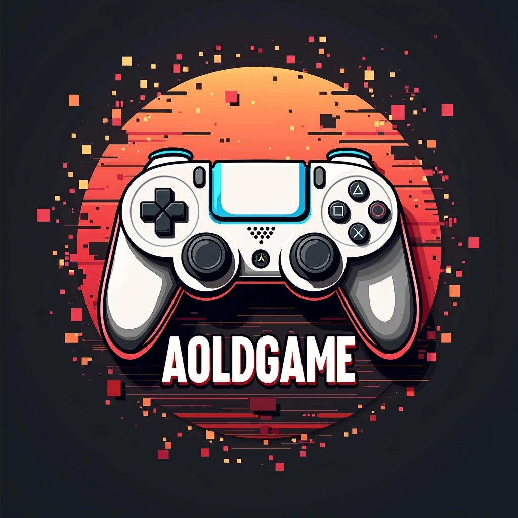 Logo with the name Kardia, com tema de video game e controle de playstatio 4, put blue tones