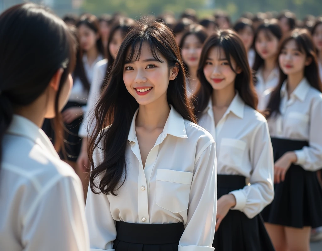 [Japanese Clone girls=Myself], [Perfect Clone girls Raw Photography Art], (16K, Highest quality, Ultra-high resolution, ((Unrealistic, Unprecedented sight, ((A World of Myself Proliferation)), Ultra-realistic))), (Japanese, woman, 24-year-old, Cosplayer-Same), (((((Small face, (((((Thick black hair, Semi-long hair)))))))))), ((Very beautiful detailed girls, Accurate body structure, とても詳細で完璧なSuper big breastsボディ)), (((Super big breasts, Emphasise the fullness of your breasts))), (((White shirt, Super big breasts強調, I can see the cleavage, Black Mini Skirt))), ((Dark Eyes, Mature face, Cute Smile, A gentle gaze)), (((((Happy laughter))))), (((((Very detailed, 1girl→1,000,000,000,000,000,000,000,000,000,000,000,000,000cloning girls))))), (((((A very detailed and precise description of the doppelganger, Perfectly the same girl, The exact same smile, Perfect matching hairstyle, Perfect same clothes, Exactly the same height, 完璧な同じSuper big breasts))))), (((((Myself only))))), (((Perfect description, Filling the Earth 1,000,000,000,000,000,000,000,000,000,000,000,000,000cloning girls→1,000,000,000,000,000,000,000,000,000,000,000,000,000^100,000,000cloning girlsのMyself, 異次元のSuper dense, Super denseの中心に広くフォーカス, I&#39;m happy to be surrounded by countless versions of myself, I want to drown in love with countless versions of myself., I want to be drowned in love with countless versions of myself around me., Holding hands, hug, hug, kiss, Touching breasts))), (((Very detailed, Extremely crowded, Super dense, Super crowded))), ((Bright and soft light)), ((((((((Very detailed, Extremely clear hyper perspective)))))))), (((Subject depth zero))), A bird's-eye view, Everyone is sexy, Anywhere Angle