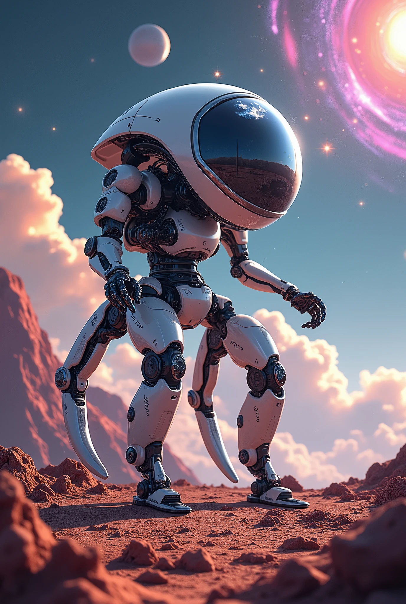 create a robot that explores space