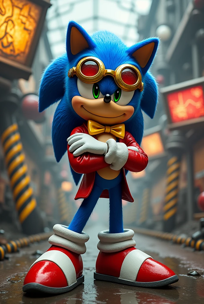 sonic in eggman clothes