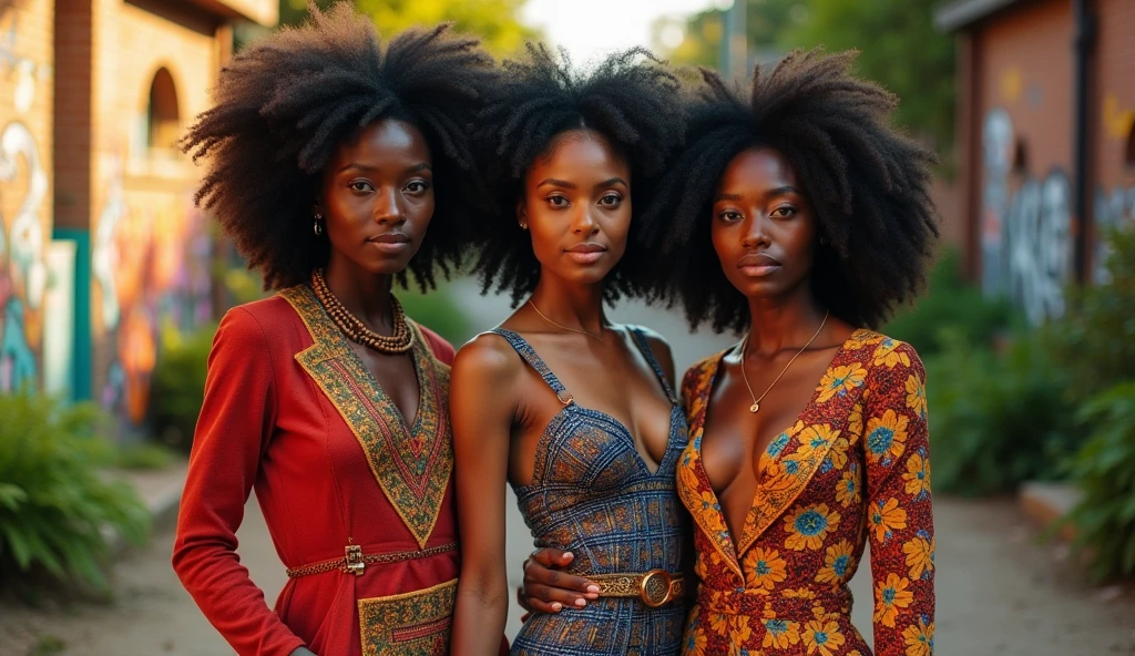 3 femme peau noire natsy,le regard vers nous