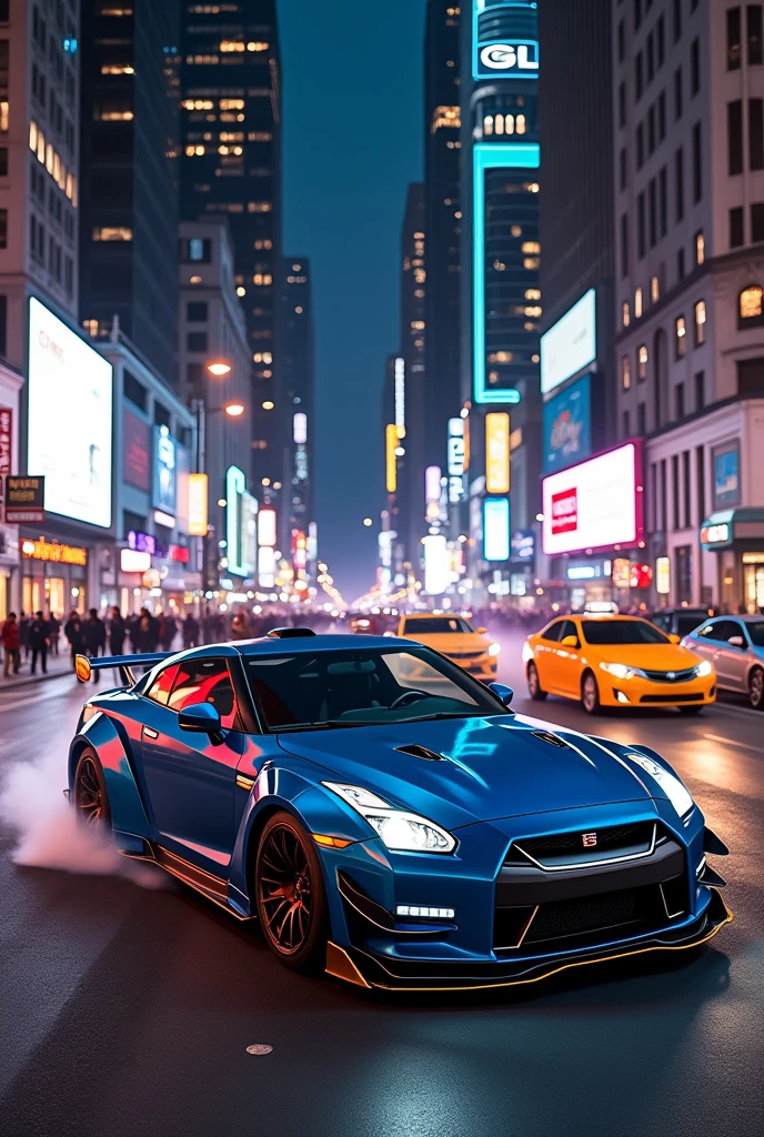 Nissan gtr r35 pandem widebody kitted in NYC streets

