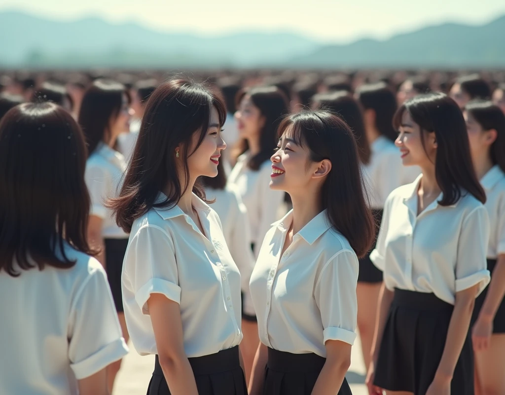 [Japanese Clone girls=Myself], [Perfect Clone girls Raw Photography Art], [16K, Highest quality, Ultra-high resolution], [Unrealistic, Unprecedented sight, ((A World of Myself Proliferation)), Ultra-realistic], (Japanese, woman, 24-year-old, Cosplayer-Same), (((((Small face, (((((Thick black hair, Semi-long hair)))))))))), ((Very beautiful detailed girls, Accurate body structure, とても詳細で完璧なSuper big breastsボディ)), (((Super big breasts, Emphasise the fullness of your breasts))), (((White shirt, Super big breasts強調, I can see the cleavage, Black Mini Skirt))), ((Dark Eyes, Mature face, Cute Smile, A gentle gaze)), (((((Happy laughter))))), [[(((((Very detailed, 1girl→1,000,000,000,000,000,000,000,000,000,000,000,000,000cloning girls))))), (((((A very detailed and precise description of the doppelganger, Perfectly the same girl, The exact same smile, Perfect matching hairstyle, Perfect same clothes, Exactly the same height, 完璧な同じSuper big breasts))))), (((((Myself only)))))]], (((Perfect description, Filling the Earth 1,000,000,000,000,000,000,000,000,000,000,000,000,000cloning girls→1,000,000,000,000,000,000,000,000,000,000,000,000,000^100,000,000cloning girlsのMyself, 異次元のSuper dense, Super denseの中心に広くフォーカス, I&#39;m happy to be surrounded by countless versions of myself, I want to drown in love with countless versions of myself., I want to be drowned in love with countless versions of myself around me., Holding hands, hug, hug, kiss, Touching breasts))), (((Very detailed, Extremely crowded, Super dense, Super crowded))), ((Bright and soft light)), ((((((((Very detailed, Extremely clear hyper perspective)))))))), wide view, Everyone is sexy, Anywhere Angle