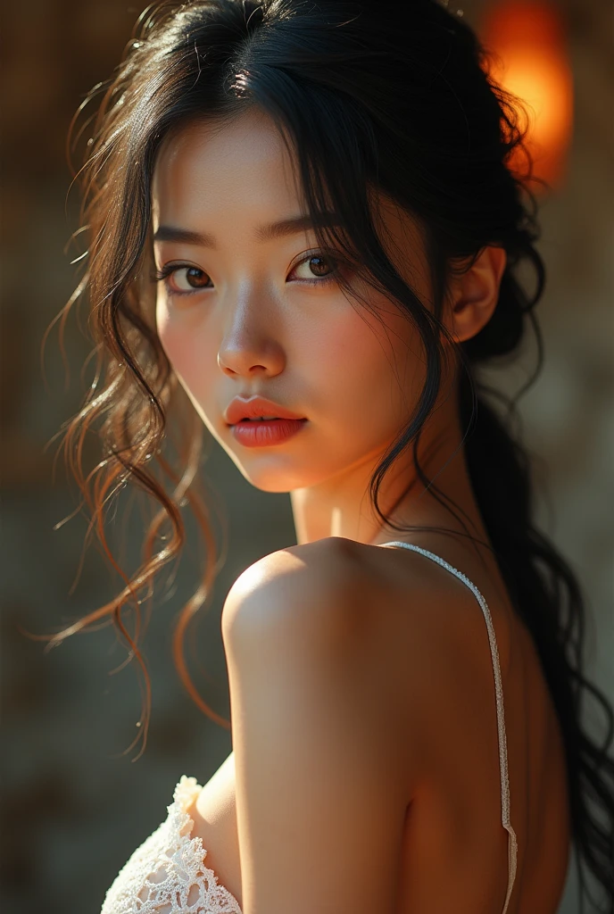 ((Masterpiece, Highest quality, Highest picture quality, high resolution, realistic, raw photos, 8ก)), ((A collection of 8K CG wallpapers that are very detailed.)), (ยิงเทพธิดาที่น่าทึ่งขนาดbig, Very hot and sexy, jaw-dropping beauty, perfect proportions, beautiful body, slim body beauty:1.4), หญิงสาวถือเคียวขนาดbig, Movie Poster, big "infinite" Written at the bottom of the screen, The face has tiger stripes., Beautiful Tiger Girl