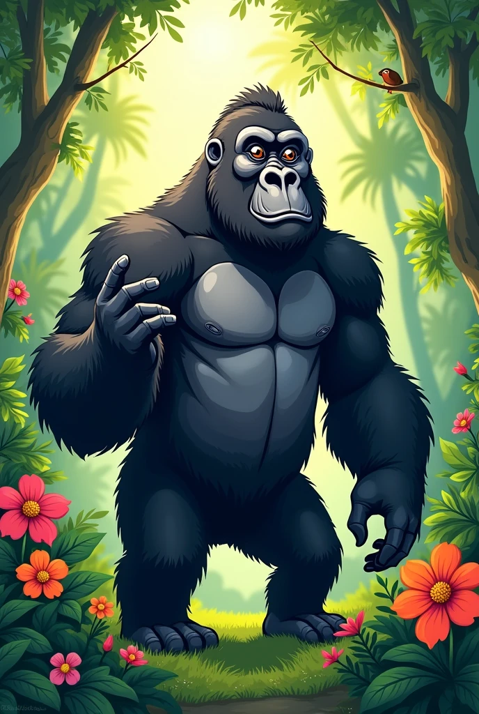 Un gorille qui dit "BADAYÉ NA BANGO"