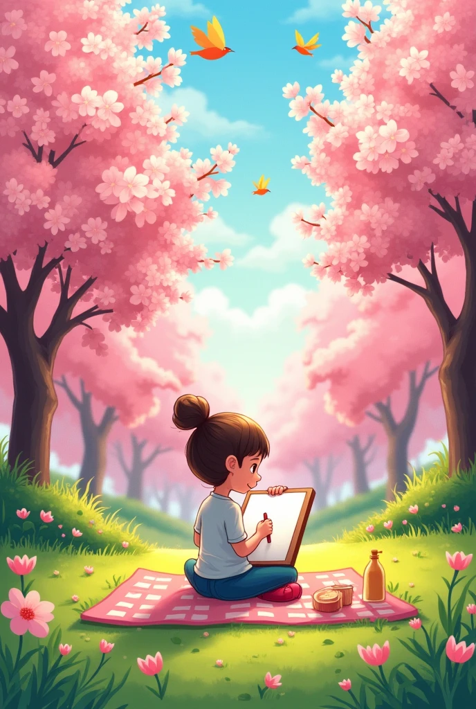 Spring Day Wall Decor for Beginners Easy Drawing Level