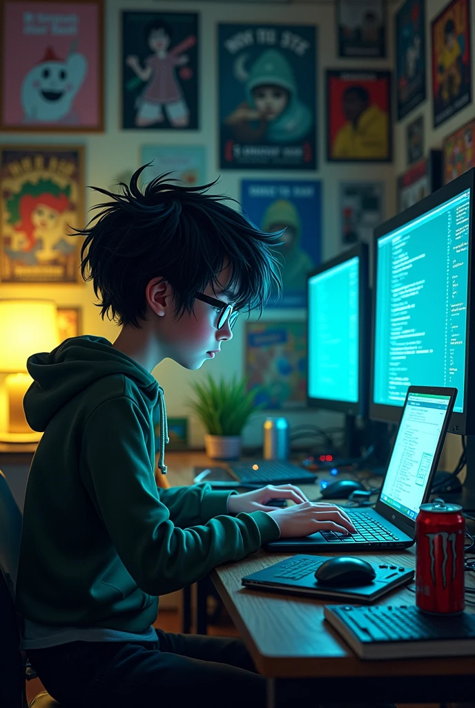 A hacker boy