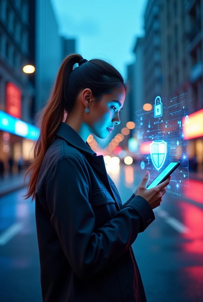 Advertisement for a security app