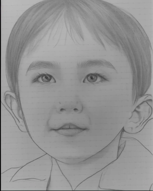 Realistic color photography style、Smiling emphasizes nasolabial folds. Make the chin a little thinner and accentuate the nasolabial folds.、I want it to look more like a color photograph..............。3 year old boy, Xu々To、Clearly visible、Emphasizes deep nasolabial folds from nose to mouth、Generate left and right dimples、Show me your beautiful smile.。Make your eyes look cute with double eyelids.Please make a live-action version。There is a lot of ketchup around the mouth、To-sai