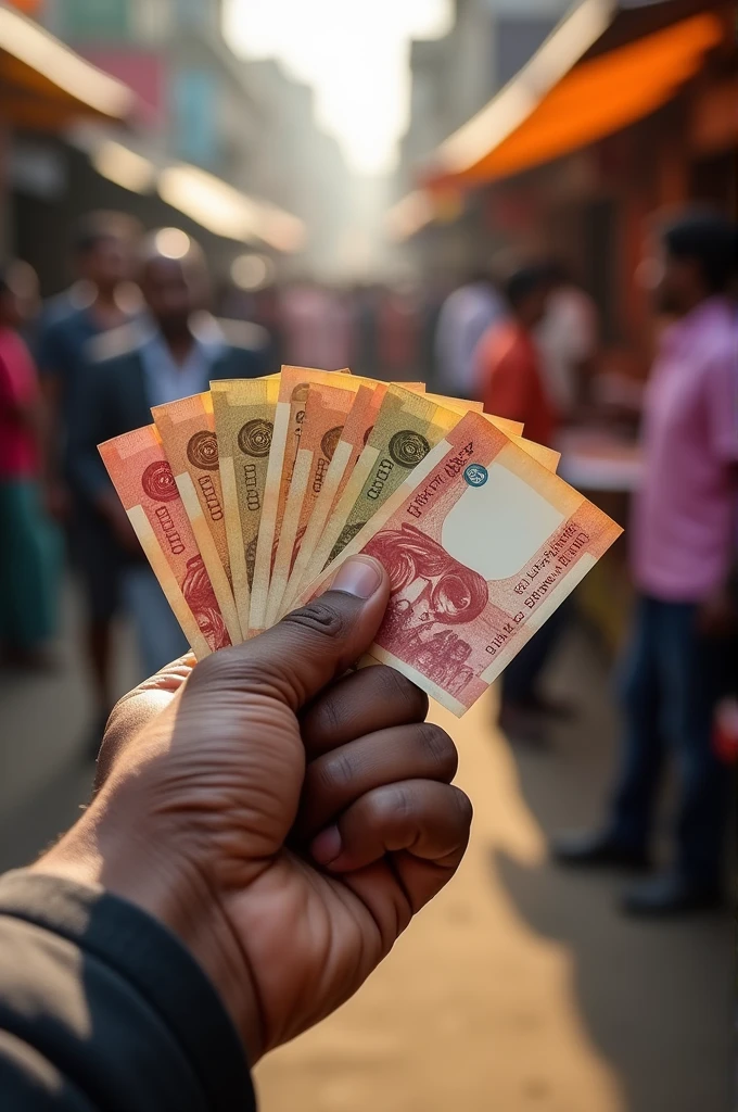 Image of hand holding money