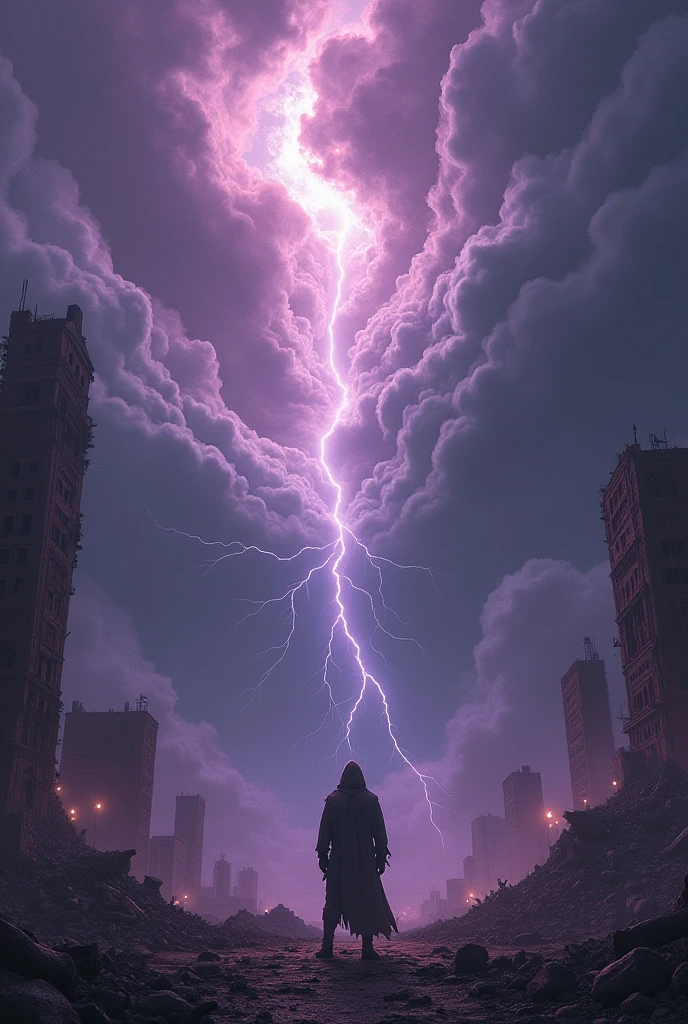 The sky is starting to crack, with a thunderous voice that vibrates the background of the apocalypse