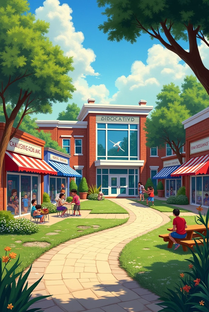 Let there be a school in all this, stores, Parks