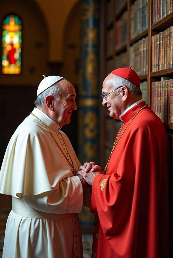 Pope Francis and John Paul II