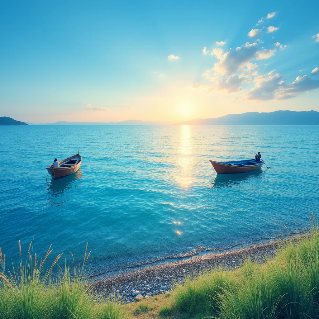Summer sea, horizon, embankment, landscape photography, Japan, Kanagawa, real, precision, masterpiece