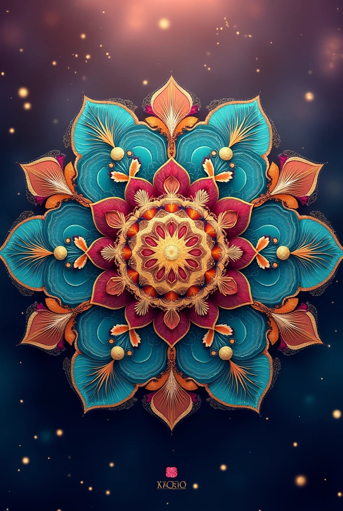 A design in a circle