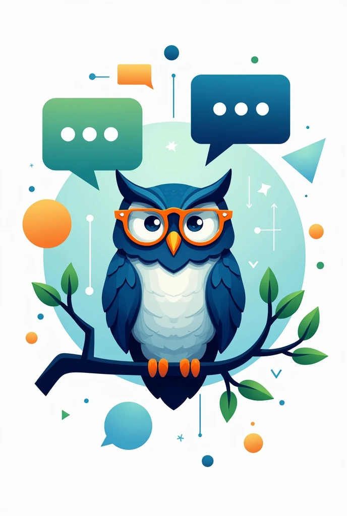 Risk management group chat logo for school subject in college
