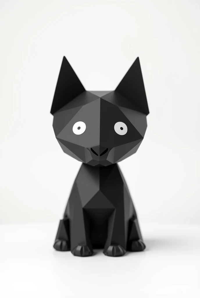 an extremely simple drawing with only black color in the geometric figures like a triangle and the white background of a dog made from ONLY 5 2d geometric figures VERY SIMPLE LIKE VERY SIMPLE EVEN WITH THE HIGHLIGHT ON THE FIGURES USED